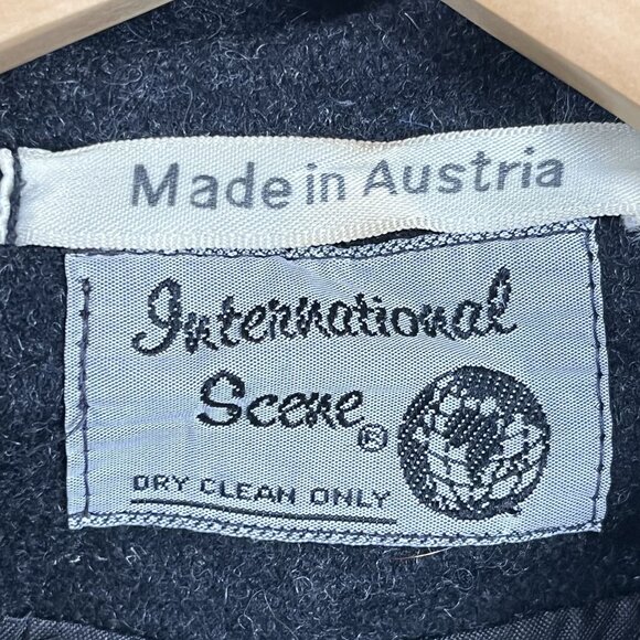 International Scene Peacoat Women’s 9 EU / 10 US 100% Wool Gray Double Breasted - Picture 4 of 6